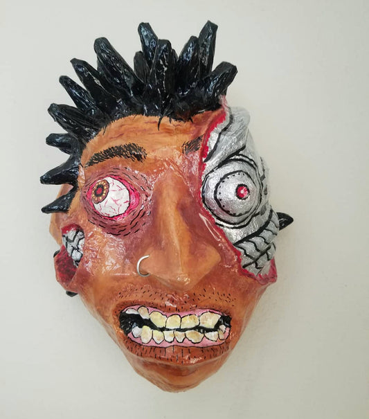 Oscar Rodriguez "The Future is Ours" Mask Sculpture