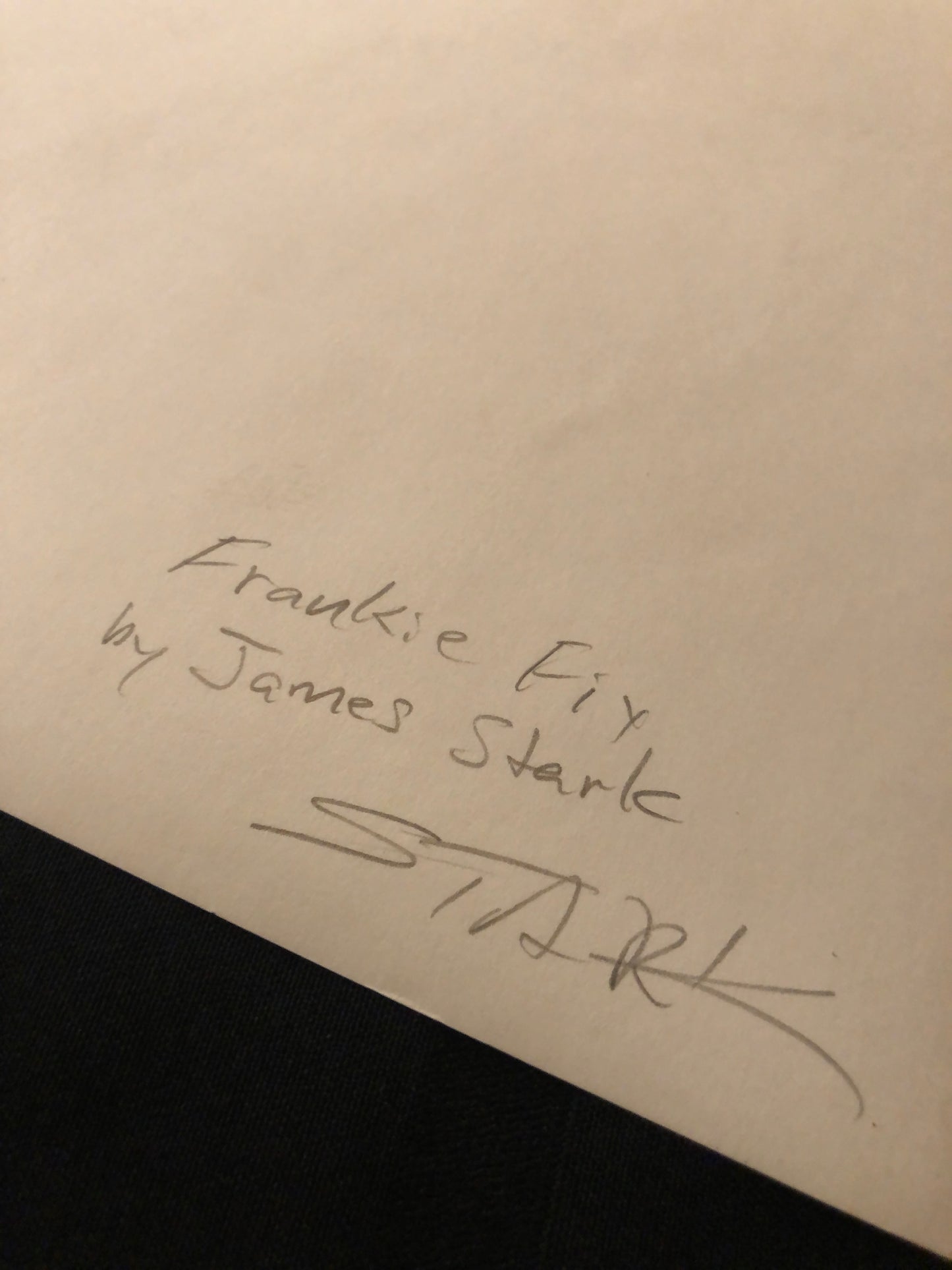 James Stark "Frankie Fix #2" Fiber based Silver Gelatin Print