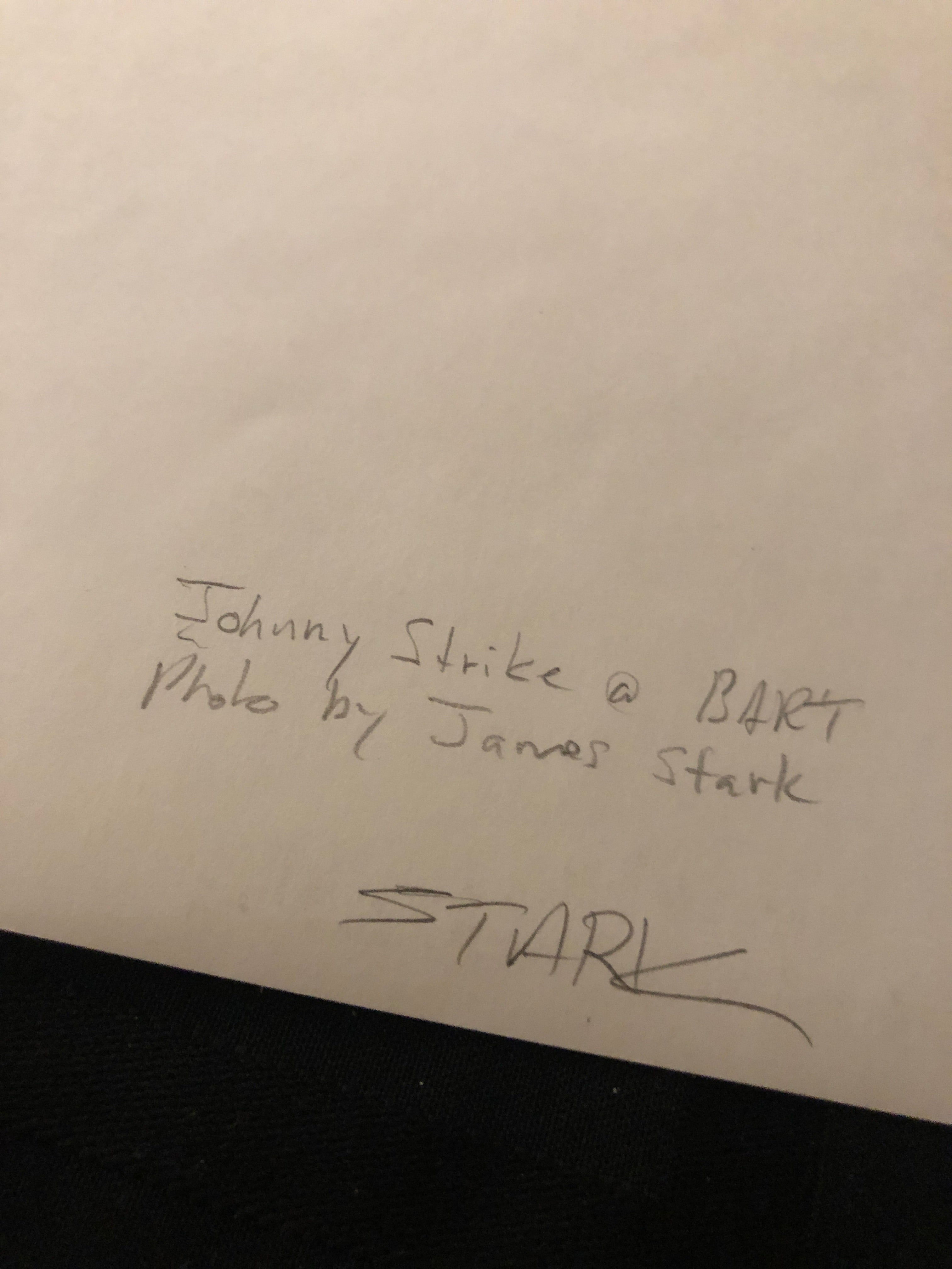 James Stark "Johnny Strike" RC Print