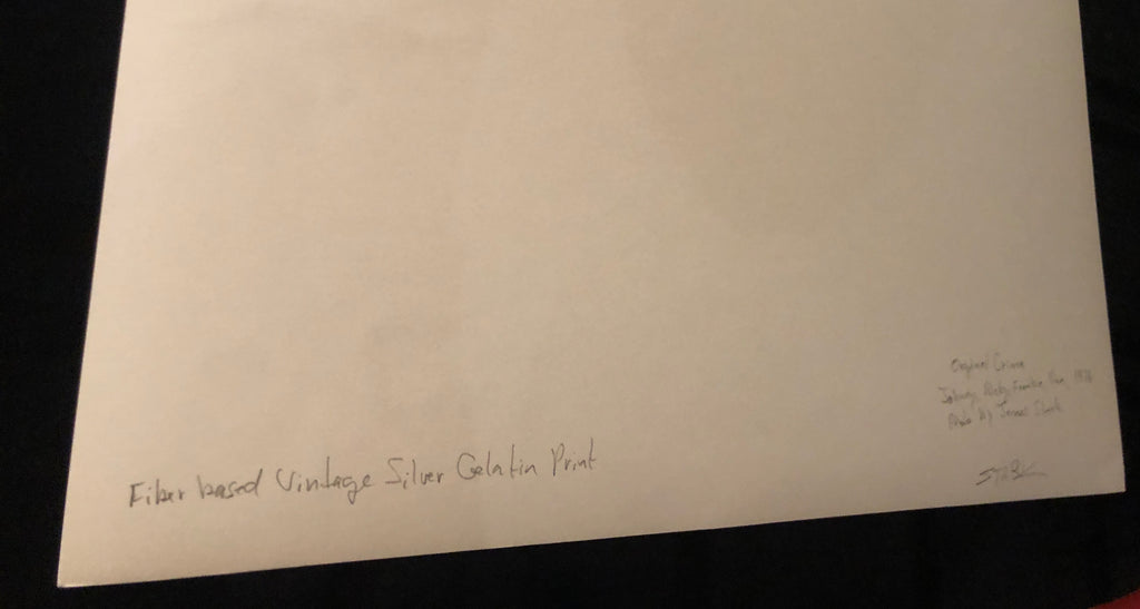 James Stark "Crime 1976" Fiber based Silver Gelatin Print