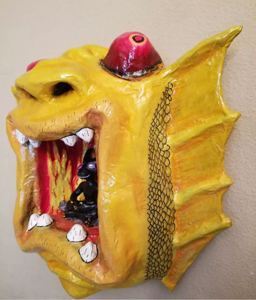 Oscar Rodriguez "Don't Bother Me... I'm Taking My Union Break" Mask Sculpture