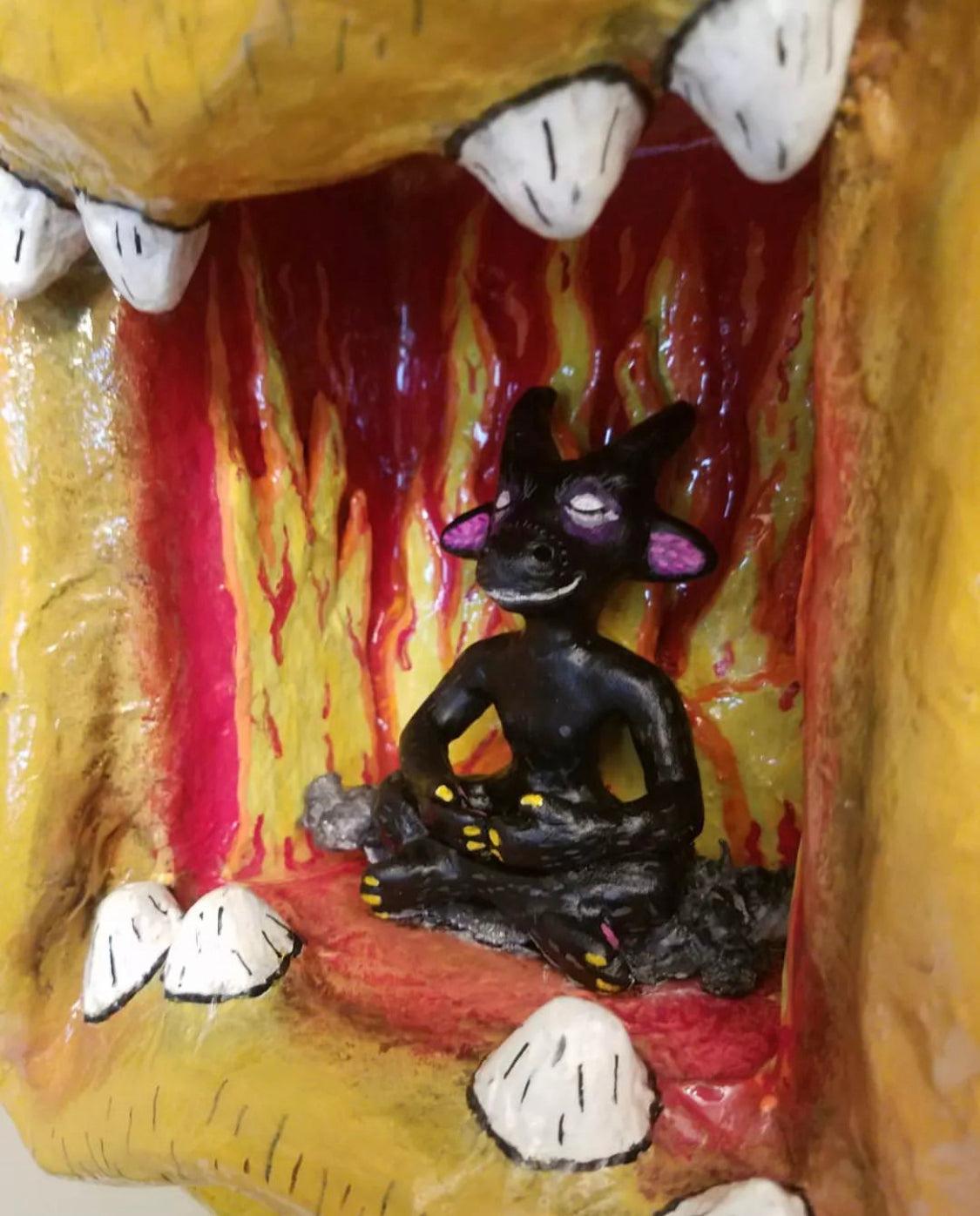 Oscar Rodriguez "Don't Bother Me... I'm Taking My Union Break" Mask Sculpture