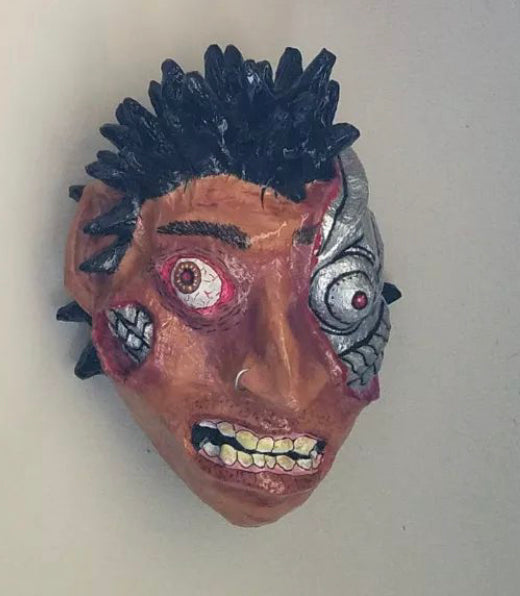 Oscar Rodriguez "The Future is Ours" Mask Sculpture
