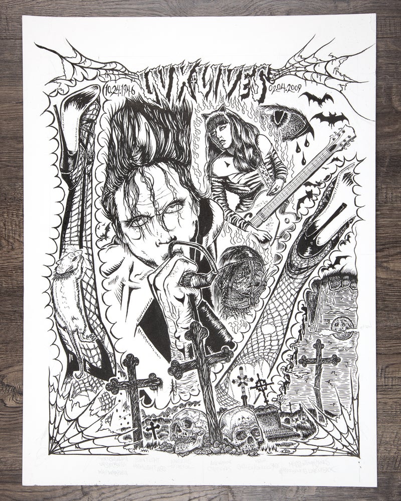 Dave Glass "Lux Lives: The Cramps Fan Art" (2021)