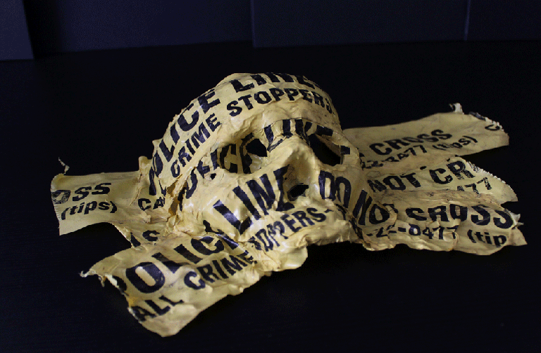 Beto Janz "Police Line / Open Large Skull" (2019)