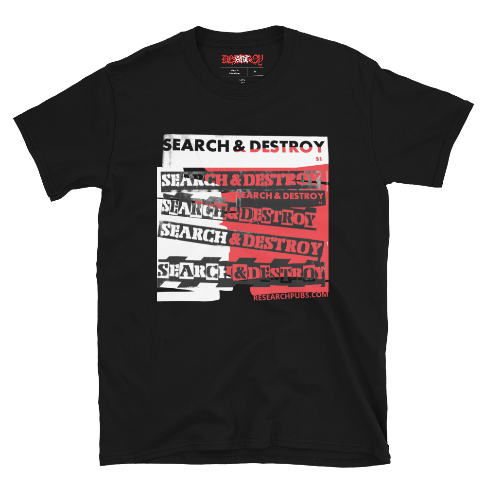 V. Vale "Search & Destroy Titles" T-shirt