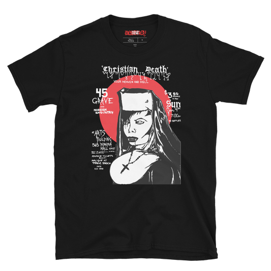 Christian Death "Rozz Nun" Alt T-shirt (1982)