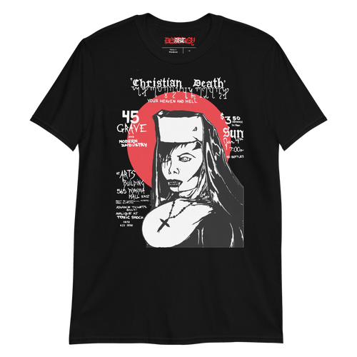 Christian Death "Rozz Nun" Alt T-shirt (1982)