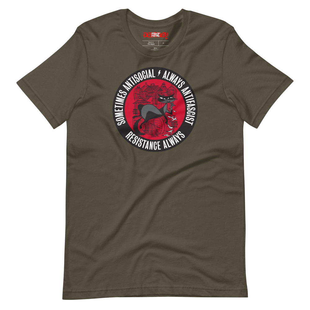 Stealworks "Cat Bird Antifascist" Tee