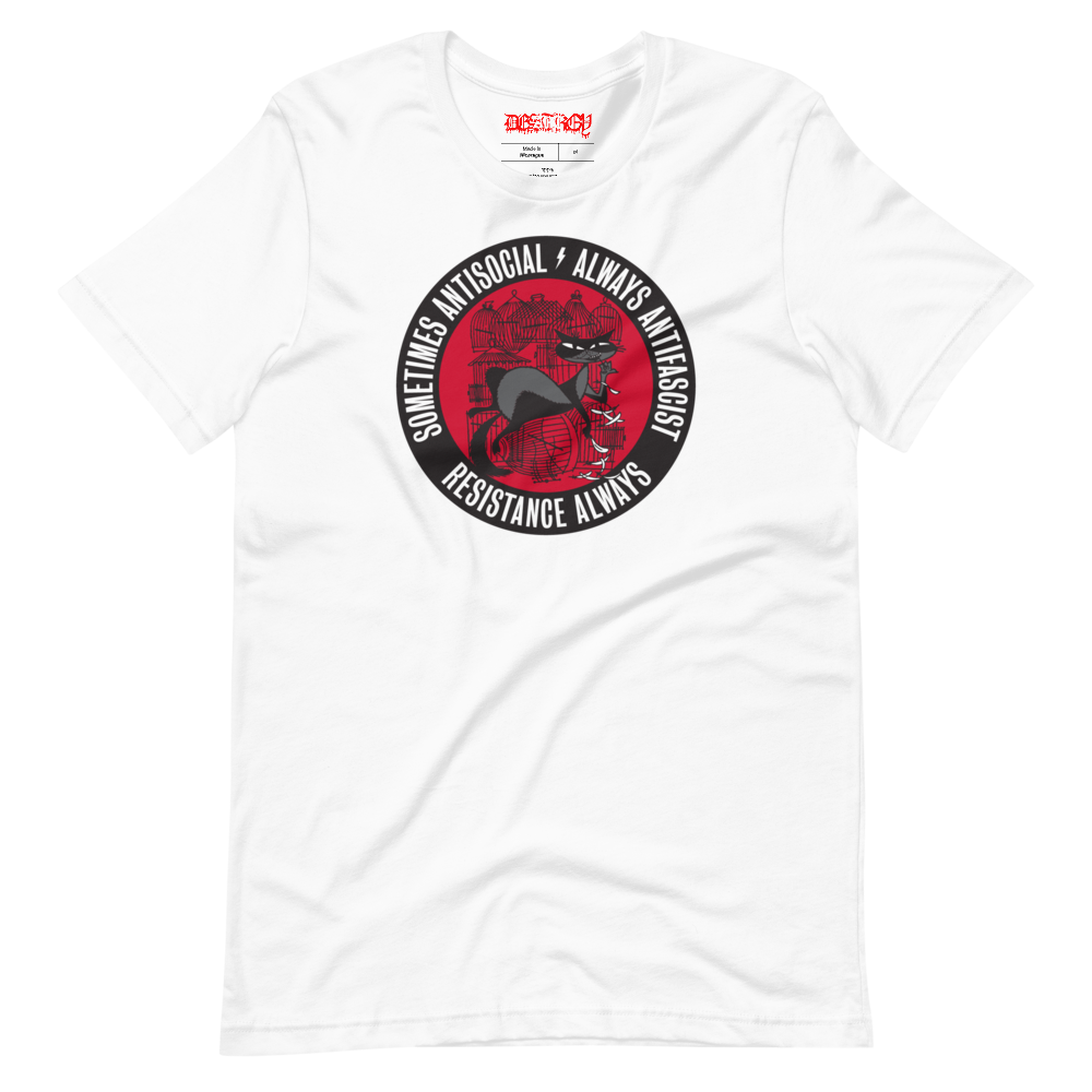 Stealworks "Cat Bird Antifascist" Tee