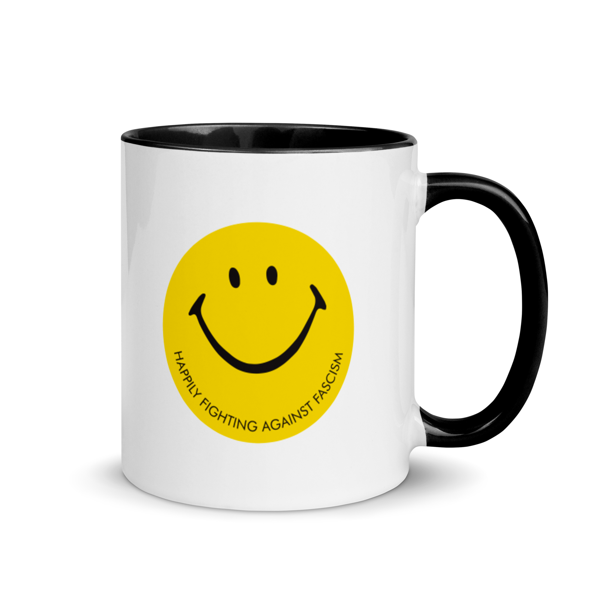 Stealworks "Happily Fighting Fascism" Mug