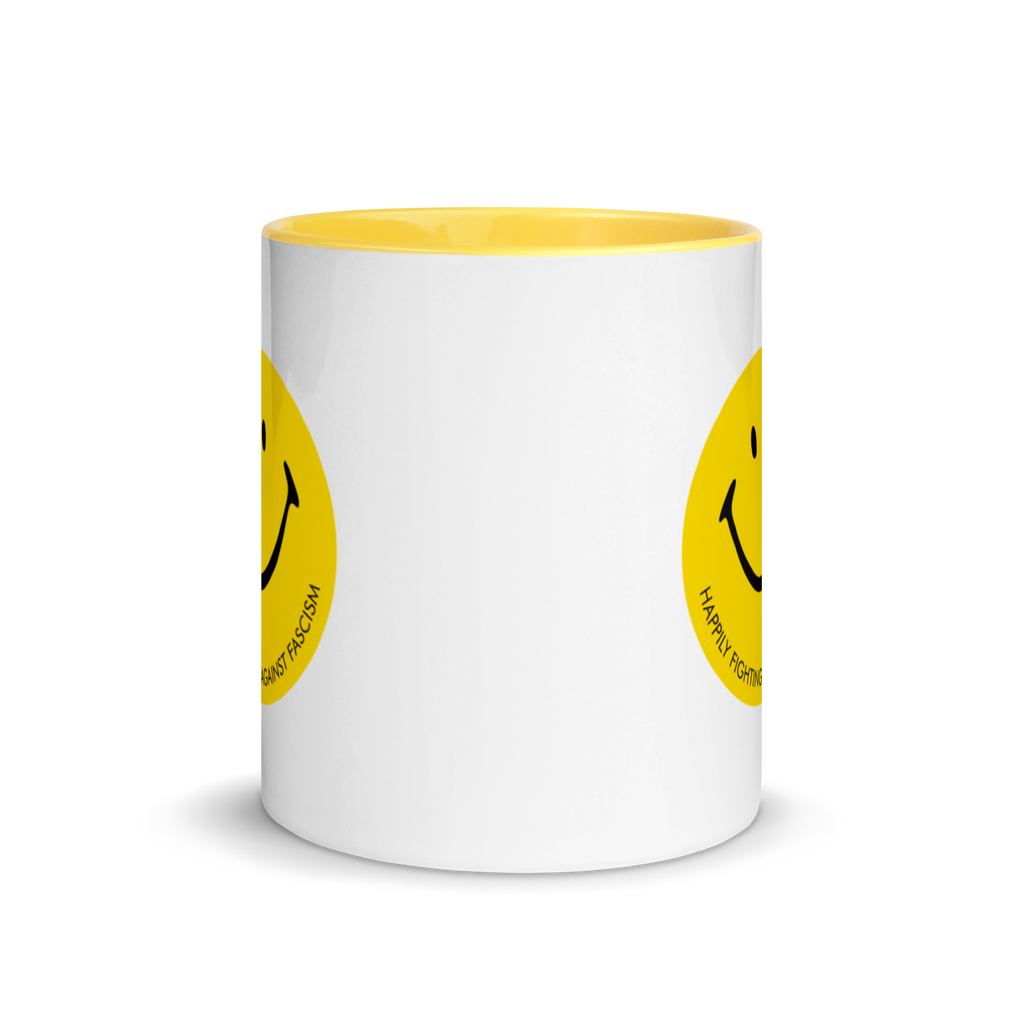 Stealworks "Happily Fighting Fascism" Mug