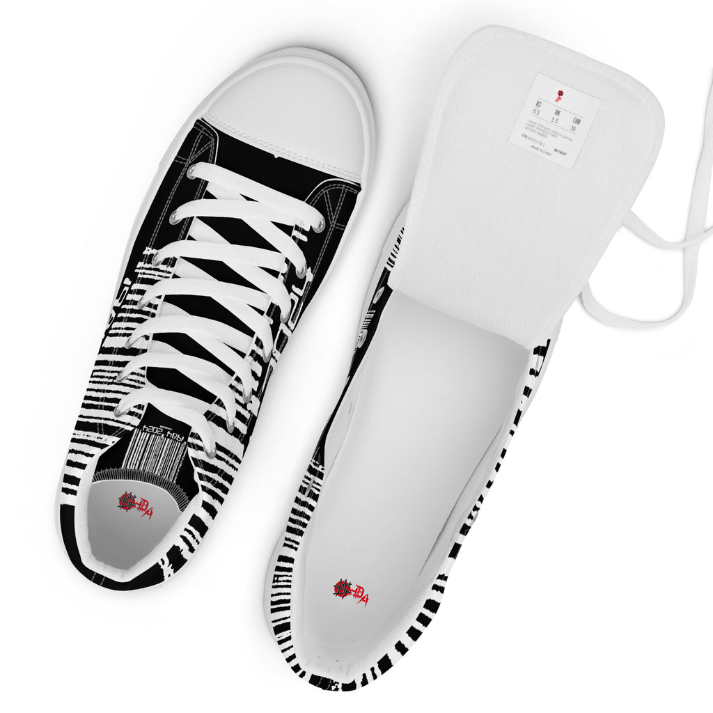 Winston Smith "1984 = 2024" Women’s high top canvas shoes