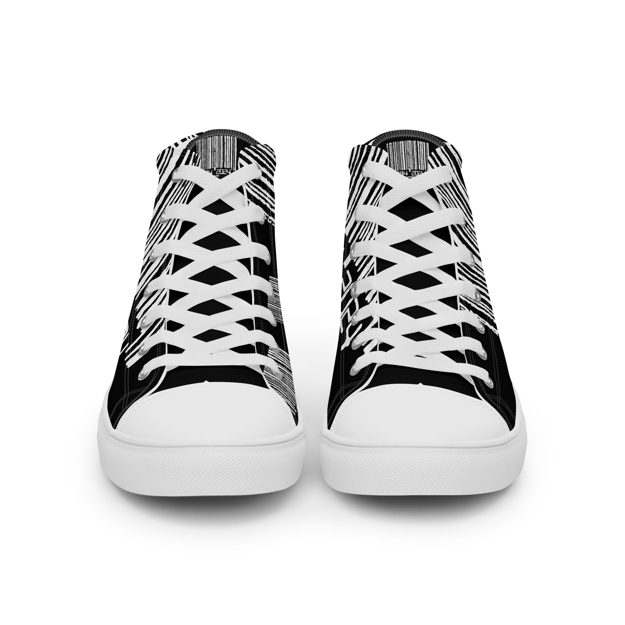 Winston Smith "1984 = 2024" Women’s high top canvas shoes