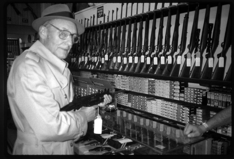 V. Vale "William S Burroughs in a Gun Shop" (1979)